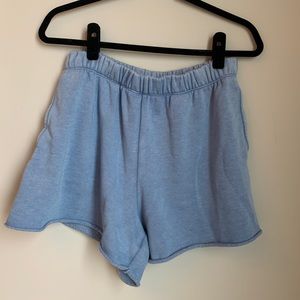 Aerie blue sweat shorts